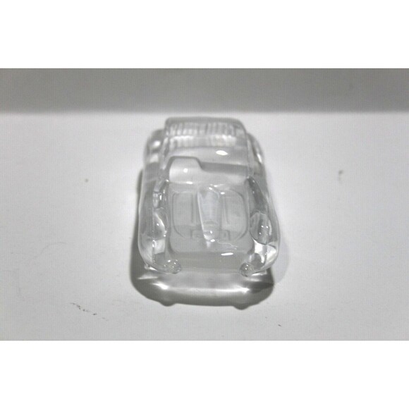 Vintage Collectible Jaguar Frosted Glass Sculpture Paperweight Crystal Car 6.5" - Picture 4 of 6